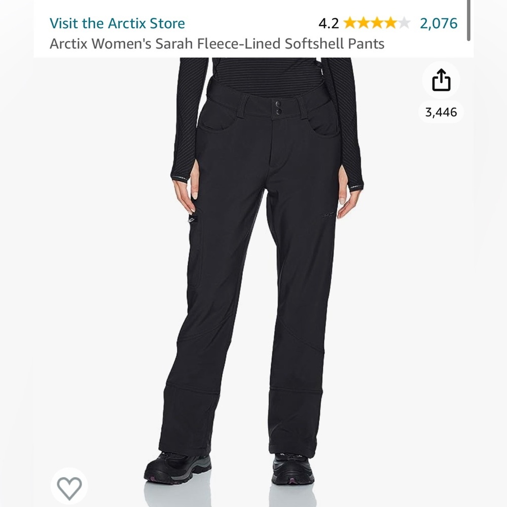 Arctic Sarah Fleece Lined Softshell Snow Pants